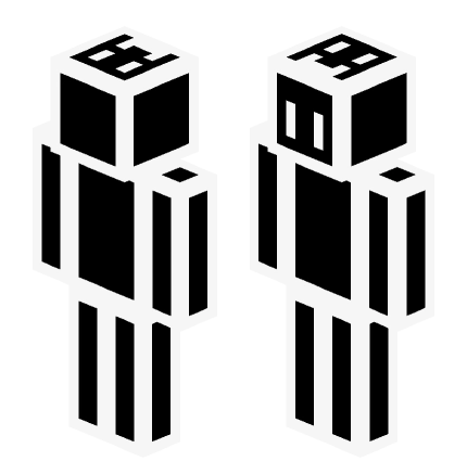 黑色一坨 —— Minecraft Steve皮肤预览图