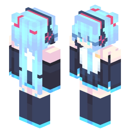 初音未来 —— Minecraft Alex皮肤预览图