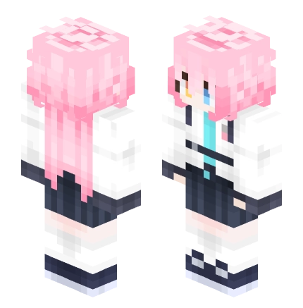 小鸟游_星野，但是粗手 —— Minecraft Steve皮肤预览图