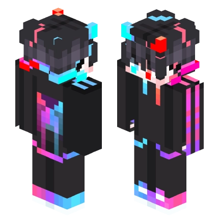 红蓝少年 —— Minecraft Alex皮肤