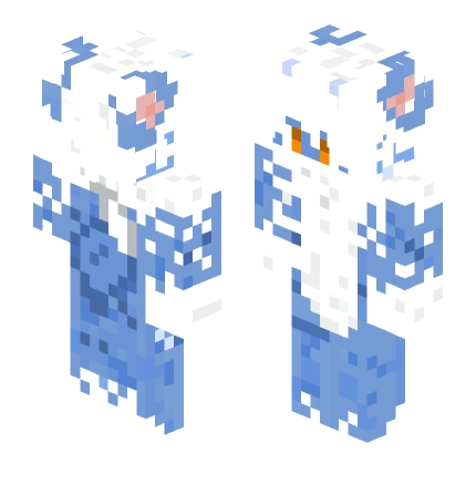 福瑞LightblueFurryfurryUndress三次更新 —— Minecraft Steve皮肤