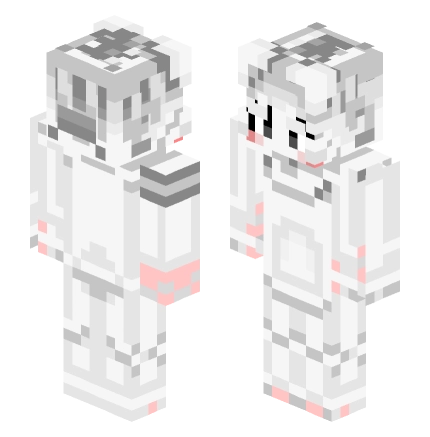 【furry】小傻猫（boykisser）-可动眼 —— Minecraft Alex皮肤