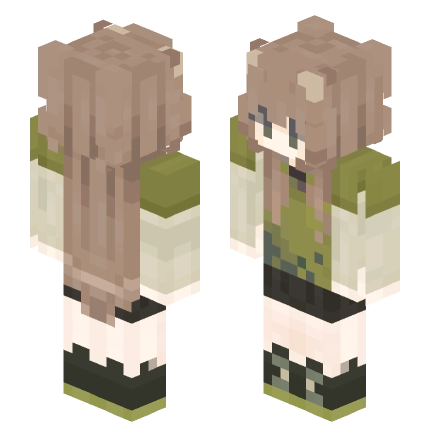 奶茶猫猫 —— Minecraft Alex皮肤预览图
