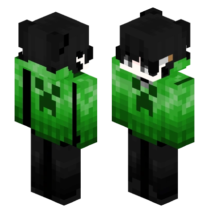 苦力怕 —— Minecraft Steve皮肤预览图
