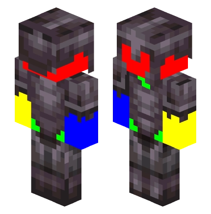 Netherite Armor Set & colorful —— Minecraft Steve皮肤