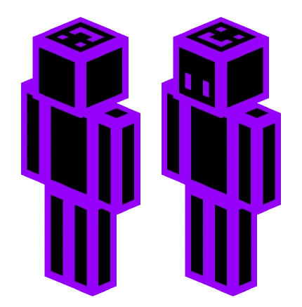 purple（black） —— Minecraft Steve皮肤