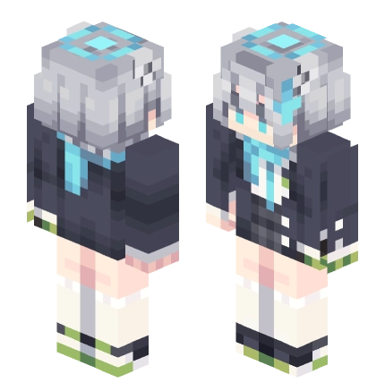 白子 —— Minecraft Alex皮肤预览图