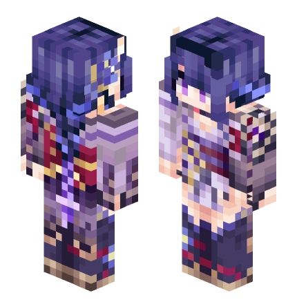 雷电将军（强化版) —— Minecraft Alex皮肤