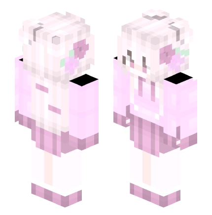 粉系JK少女 —— Minecraft Alex皮肤预览图