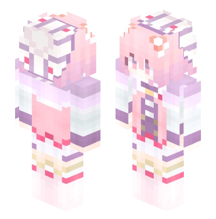 公式服宇治海草莓 —— Minecraft Alex皮肤预览图
