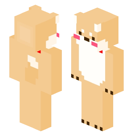 狗狗 —— Minecraft Steve皮肤预览图